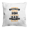 Super Cool Son Of A Freaking Awesome Dad Throw Pillow