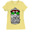 get a job, grouch! Ladies Fitted T-Shirt