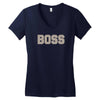 boss funny Women's V-Neck T-Shirt
