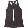 skinny white tie Racerback Tank