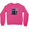 defacing the phonebox hoody Crewneck Sweatshirt