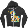 Robotic Baby Unicorn Zipper Hoodie