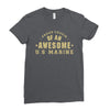 proud cousin of an awesome u.s marine Ladies Fitted T-Shirt