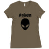 alien funny tshirt Ladies Fitted T-Shirt