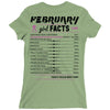 February Girl Facts Aquarius Ladies Fitted T-Shirt
