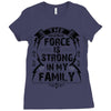 The force is strong in my family... Ladies Fitted T-Shirt