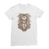halloween skull Ladies Fitted T-Shirt