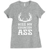 kiss my country ass Ladies Fitted T-Shirt