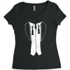disheveled tuxedo Women's Triblend Scoop T-shirt