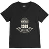 premium vintage 1981 classic perfectly aged limited edition V-Neck Tee