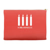 fork handles  four candles   funny Accessory Pouches