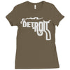 detroit city smoking gun Ladies Fitted T-Shirt