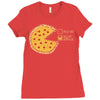 pizza pie chart Ladies Fitted T-Shirt
