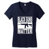 black guns matter Women's V-Neck T-Shirt
