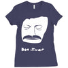 bon iver face Ladies Fitted T-Shirt