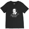 shakespeare beard quote much ado about nothing V-Neck Tee