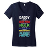 daddy you are my favorite superhero Women's V-Neck T-Shirt
