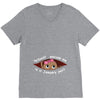 January Peeking Out Baby Girl V-Neck Tee