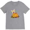 corgi pumpkin V-Neck Tee