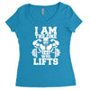 i am the one who lifts Women's Triblend Scoop T-shirt
