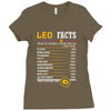 Leo Facts Zodiac Ladies Fitted T-Shirt