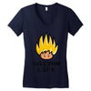 saiyan life Women's V-Neck T-Shirt