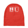 fishing   problem solved mens funny Baby Beanies