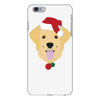 golden retriever dog with red santa's hat iPhone 6 Plus/6s Plus Case