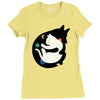 more hugs less fights Ladies Fitted T-Shirt