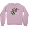 adesivo  hand shocker stickers bomb decal usdm jdm Crewneck Sweatshirt