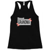blessed grandma with flower white color Racerback Tank