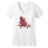 mushroom eater Women's V-Neck T-Shirt