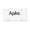 apike License Plate