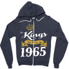 kings are born in 1965 Zipper Hoodie