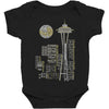 seattle skyline Baby Bodysuit