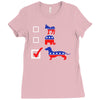 vote for dachshund Ladies Fitted T-Shirt