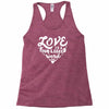 love is a four legged word Racerback Tank