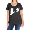 spock star trek leonard nimoy tribute Ladies Curvy T-Shirt