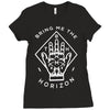bring me the horizon diamond hand Ladies Fitted T-Shirt
