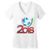 world cup 2018 Women's V-Neck T-Shirt