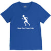 run for your life V-Neck Tee