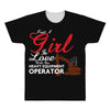 Just A Girl In Love With Her Heavy Equipment Operator All Over Men's T-shirt