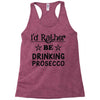 drinking prosecco Racerback Tank