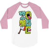 zombie font 3/4 Sleeve Shirt