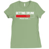 getting drunk Ladies Fitted T-Shirt