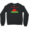 disc golf dirty sex joke pun ground penetration Crewneck Sweatshirt