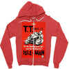 vintage tt race poster, ideal gift or birthday present Zipper Hoodie