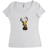 Deer Women's Triblend Scoop T-shirt