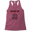 December Girl Racerback Tank