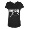 military army infidel Maternity Scoop Neck T-shirt